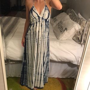 Tie dye maxi dress